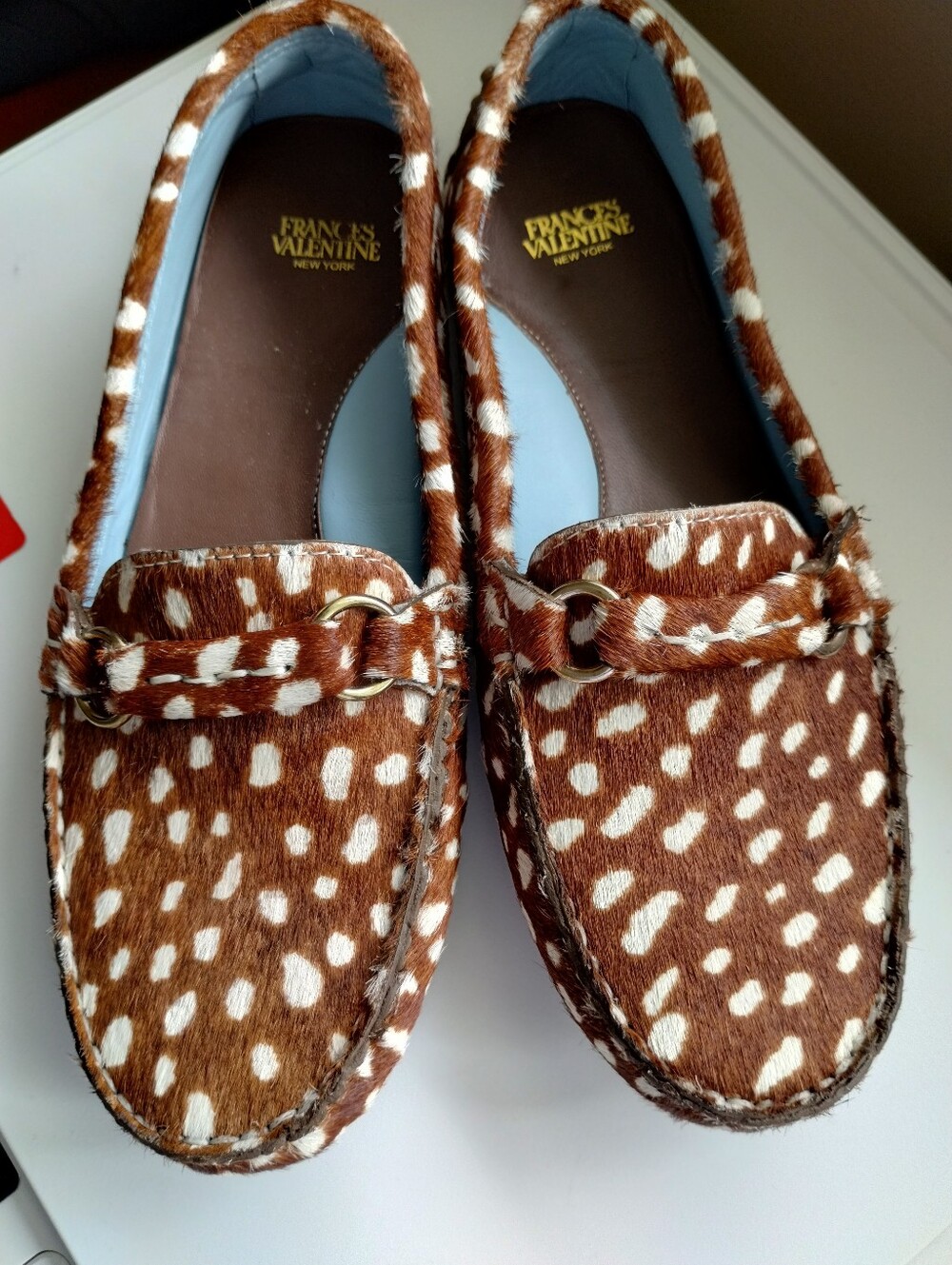 Frances Valentine Charlie Genuine Calf Hair Loafers